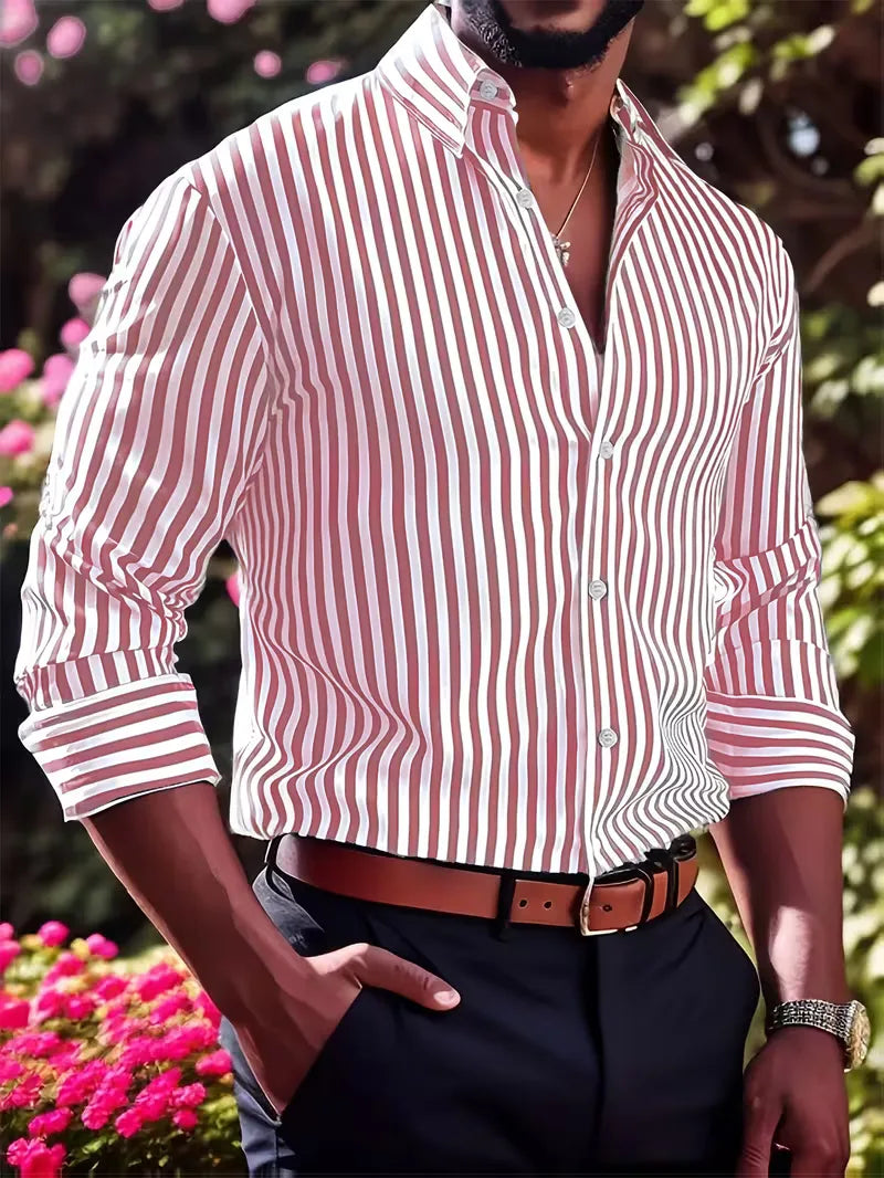 Smart shirts with vertical stripes