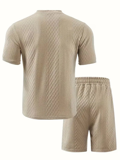 Summer Clothing Set with Jacquard Pattern