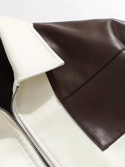 Bomber jacket with colour-block design