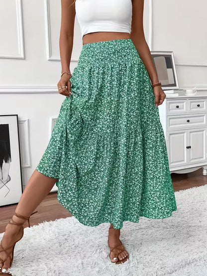 A-line Skirt with Smock Waistband