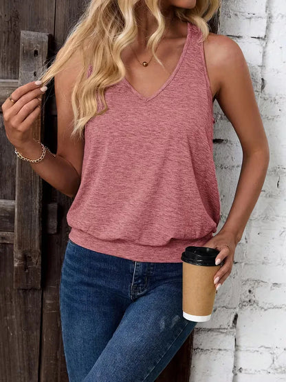 V-neck tank top