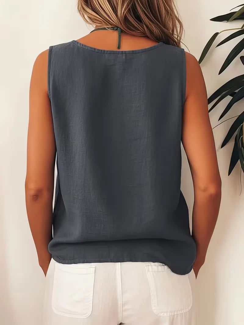 Bohemian ladies' blouse with buttons