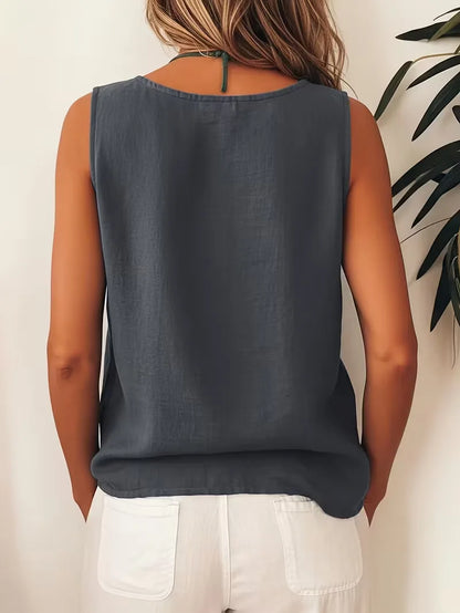 Bohemian ladies' blouse with buttons