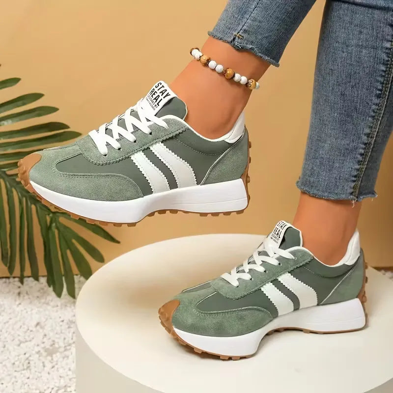 Platform sneakers with thick sole