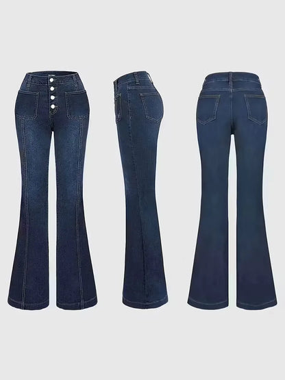 Flared jeans with high waist