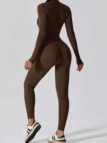 Jumpsuit with Mock Neckline