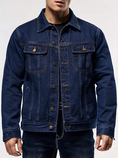 Denim Jacket with Long Sleeves