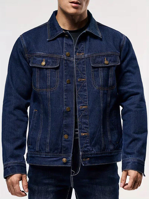 Denim Jacket with Long Sleeves