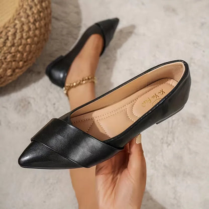 Ballet flats with pointed toe