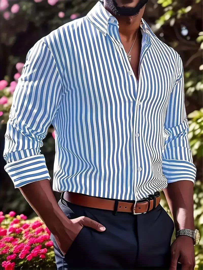 Smart shirts with vertical stripes