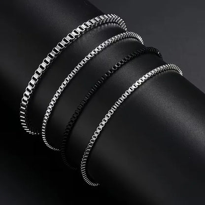 Set of four minimalist bracelets