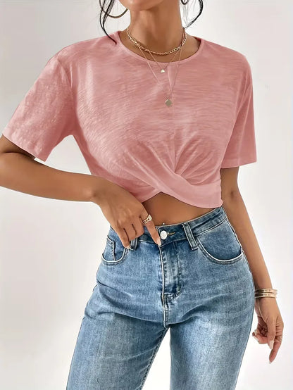T-shirt with twist detail