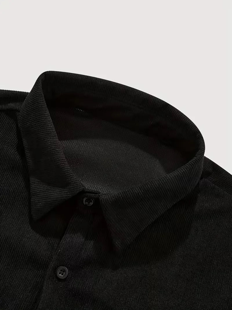 Casual shirt with ribbed texture