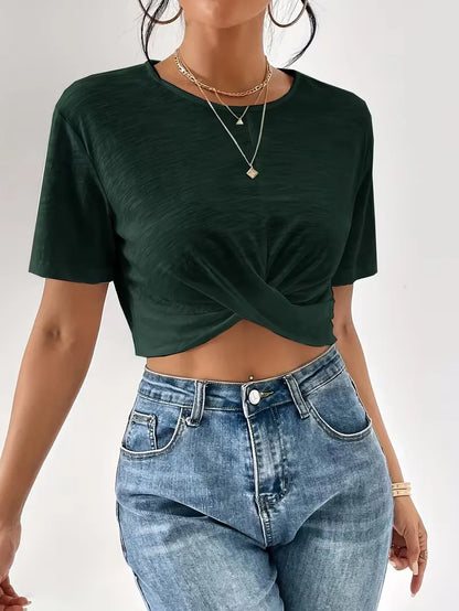 T-shirt with twist detail