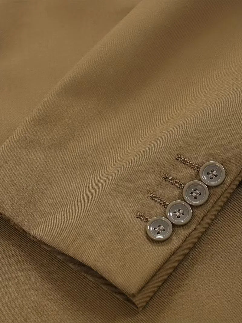 Slim Fit Blazer with Mandarin Collar