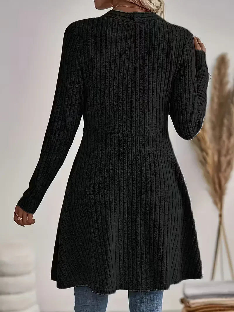 Black cardigan with V-neck