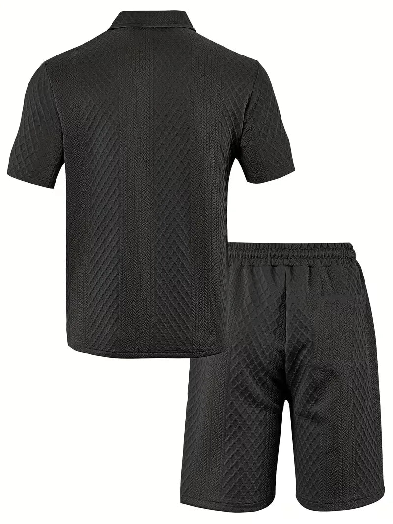 Summer Clothing Set with Polo and Shorts