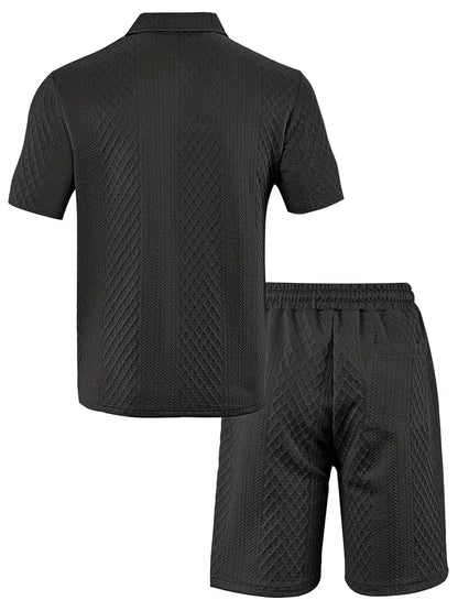 Summer Clothing Set with Polo and Shorts