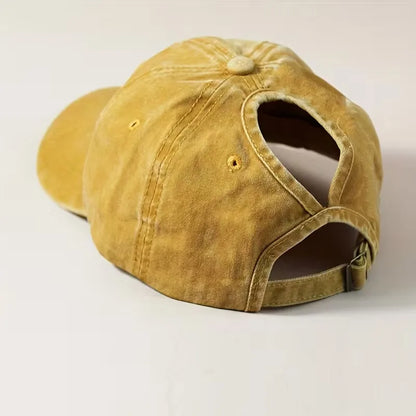 Cap with ponytail opening