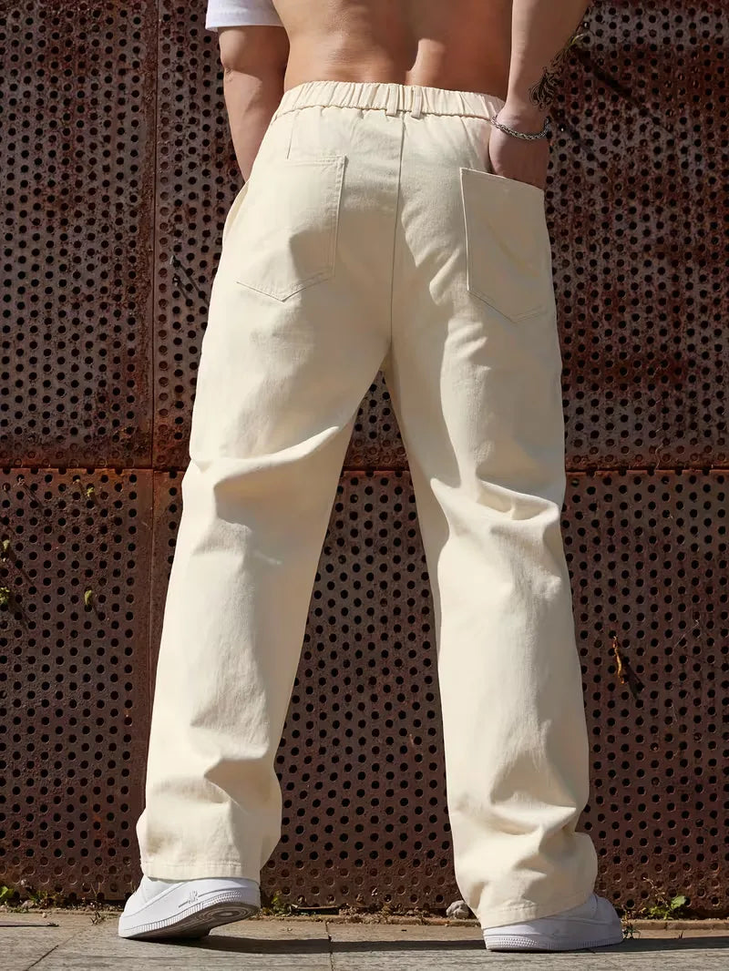 Trousers with Elastic Waistband