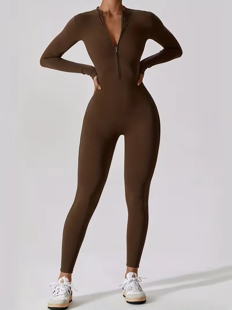Jumpsuit with Mock Neckline