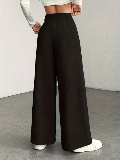 Wide Leg Trousers with High Waist
