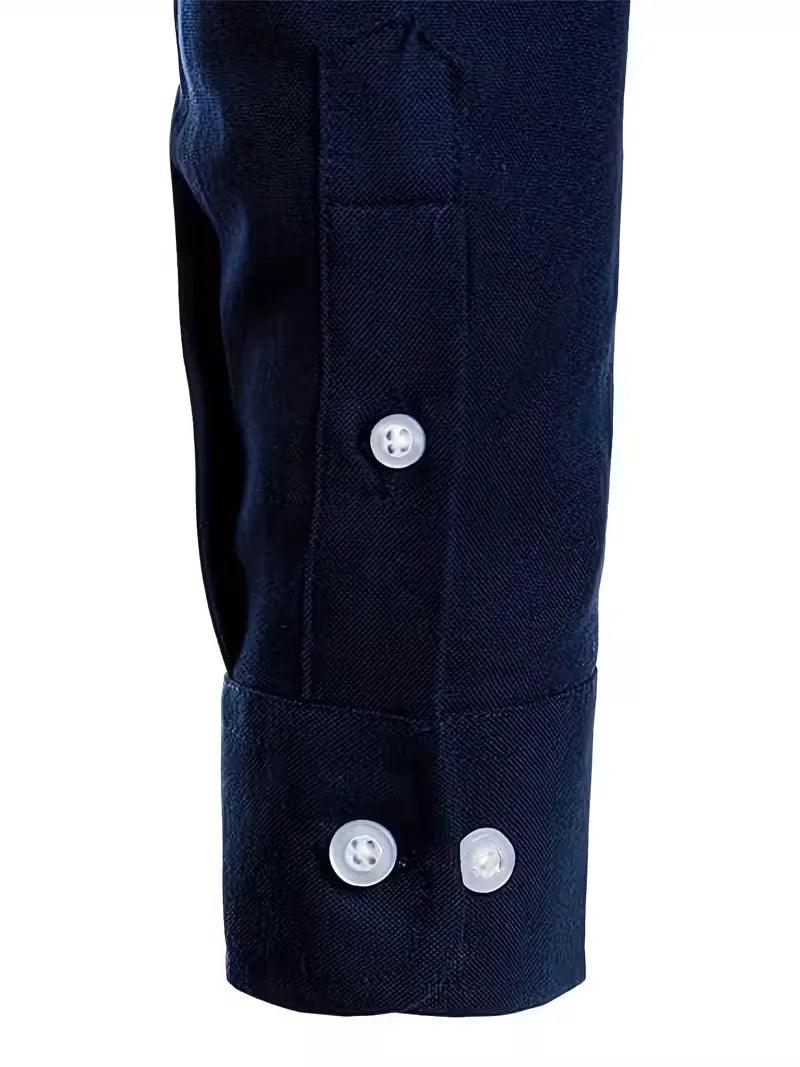 Casual shirt with mandarin collar
