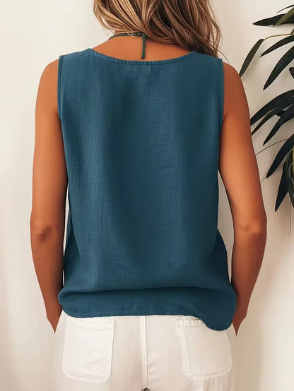 Bohemian ladies' blouse with buttons