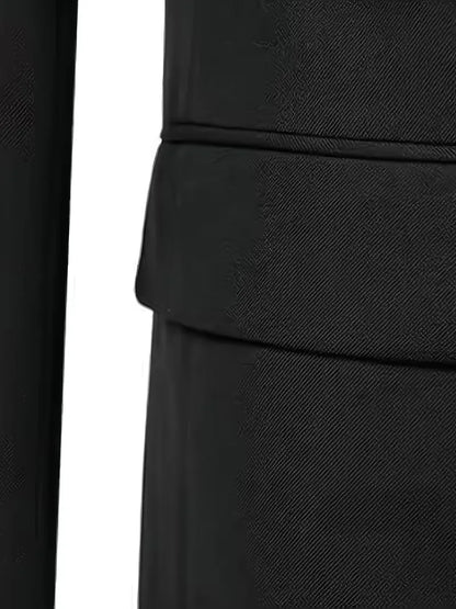 Three-piece suit with slim fit