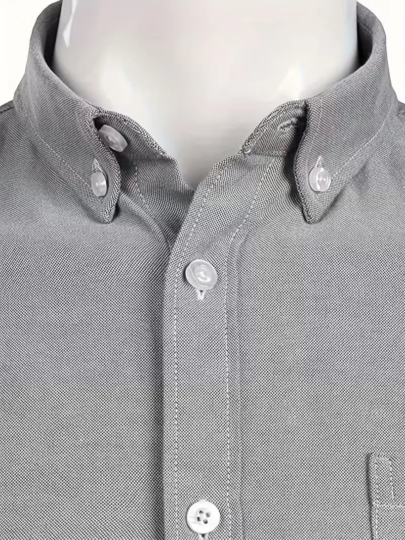 Casual shirt with mandarin collar