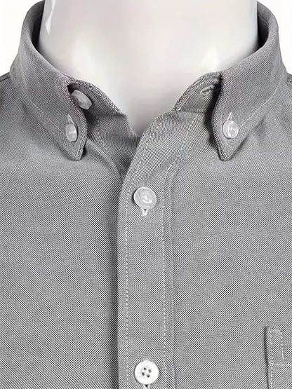 Casual shirt with mandarin collar