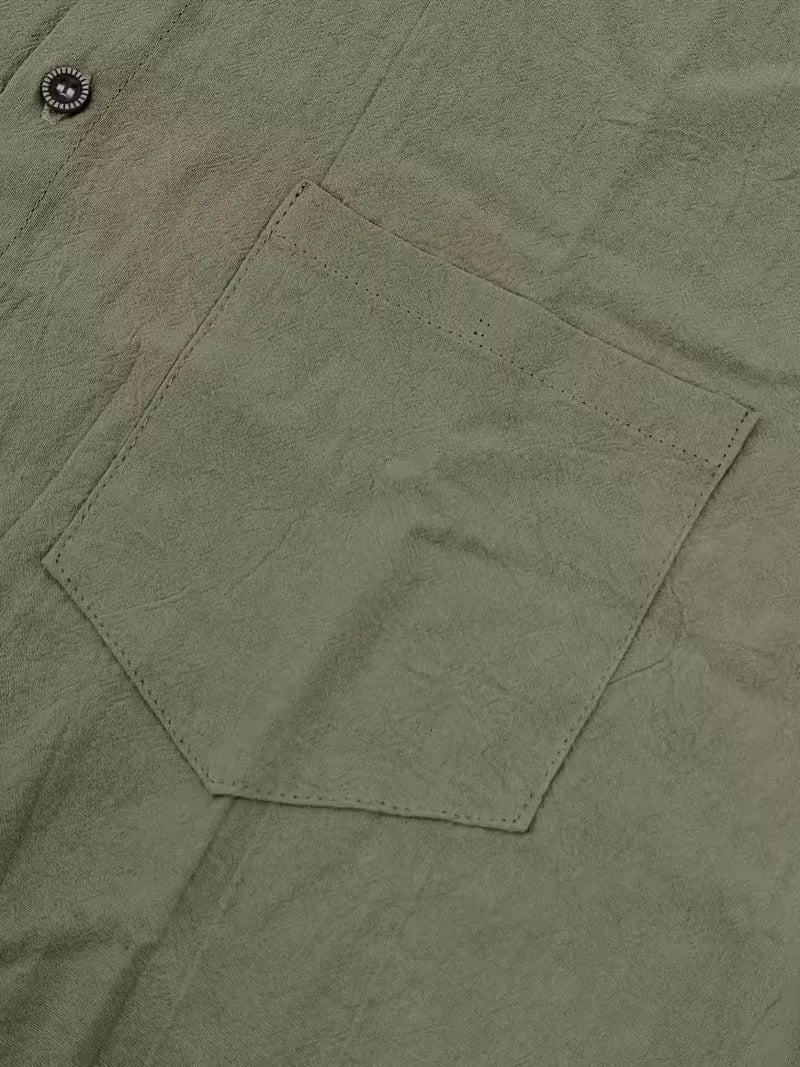 Short Sleeve Shirt with Chest Pocket