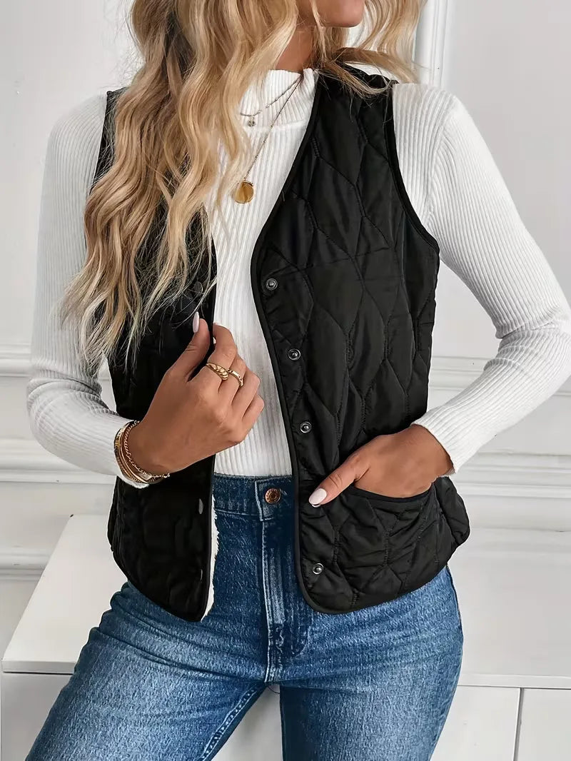 Bodywarmer with Button Closure