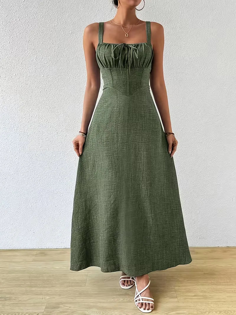 Wrap Dress with Spaghetti Straps