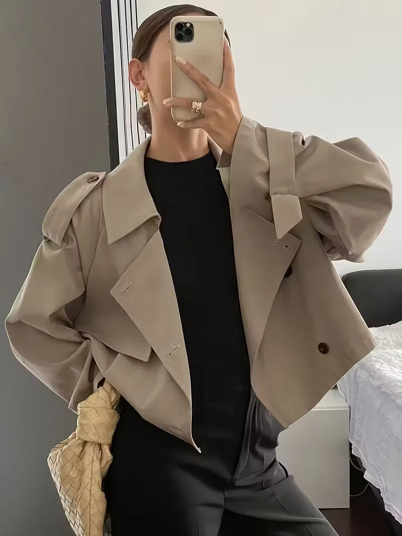 Oversized Fit Trench Coat