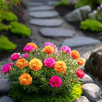 BloomBurst – Mélange de graines pour portulak d'été coloré et fleurs vivaces