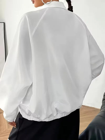 Track jacket with contrast design