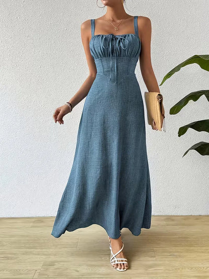 Wrap Dress with Spaghetti Straps
