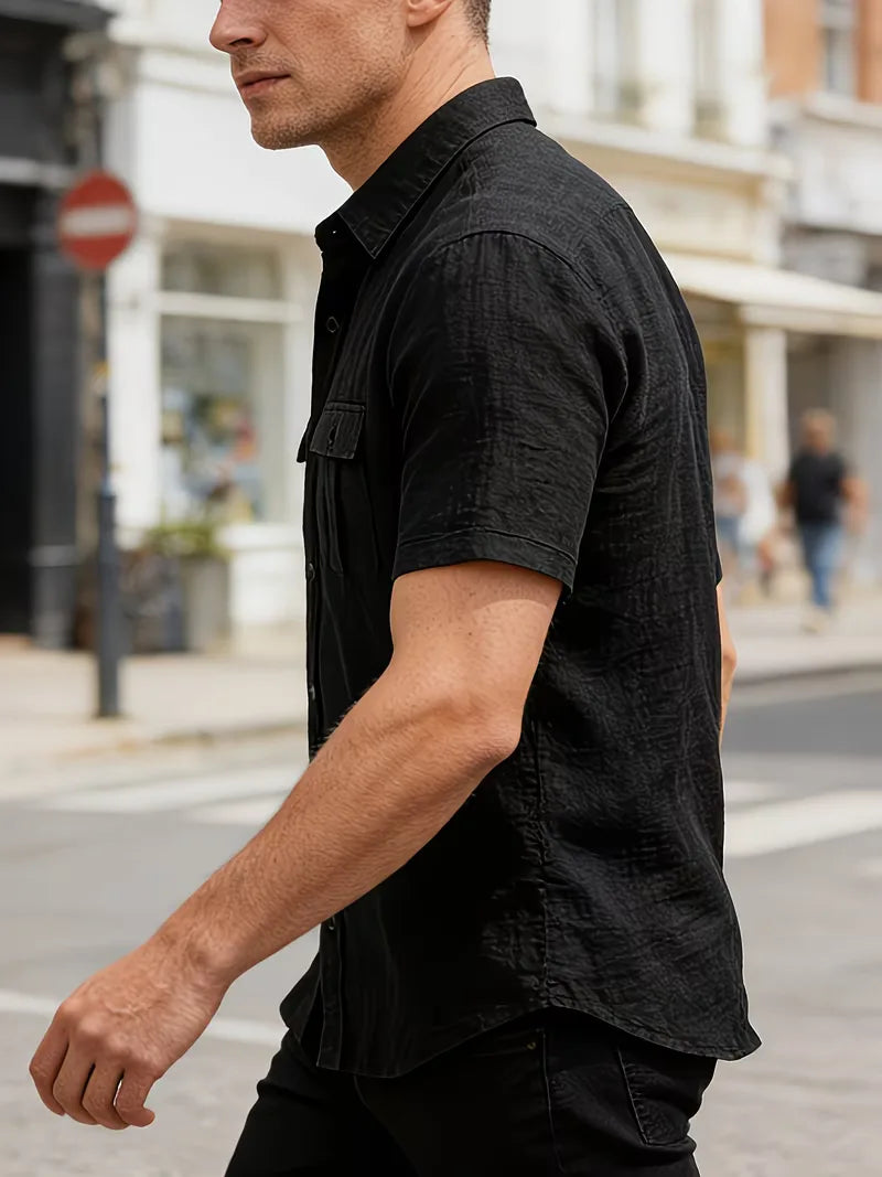 Short Sleeve Shirt with Chest Pockets