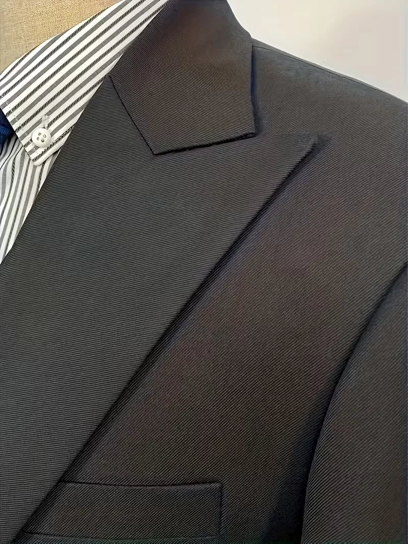 Three-piece suit with slim fit