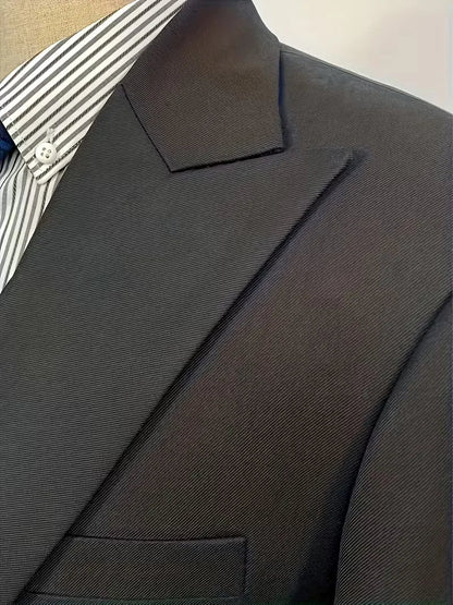 Three-piece suit with slim fit