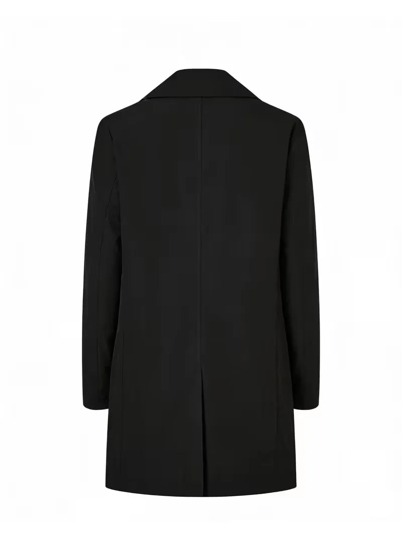Slim fit trench coat with pocket detail