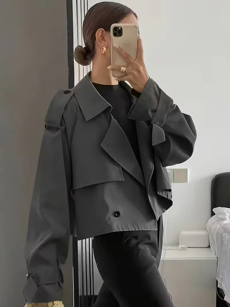 Oversized Fit Trench Coat