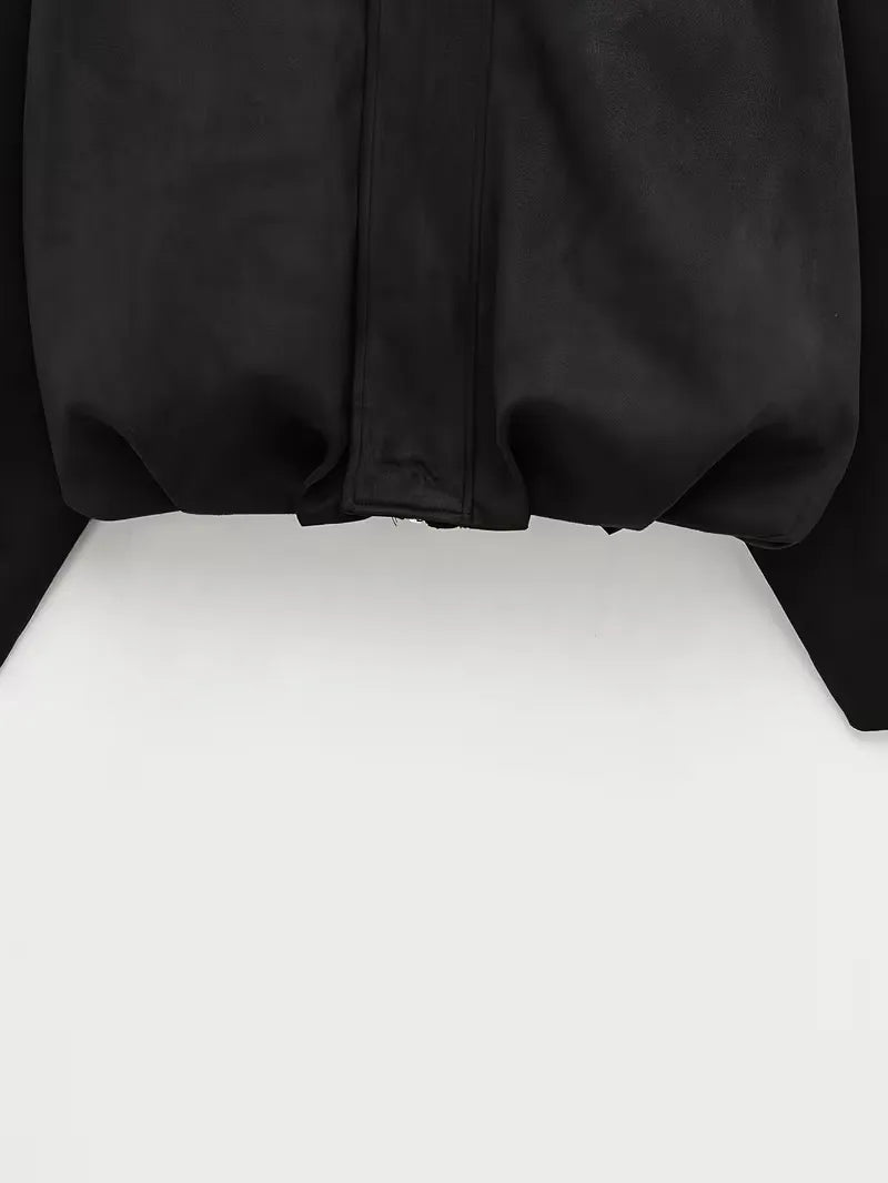 Bomber jacket with oversized fit