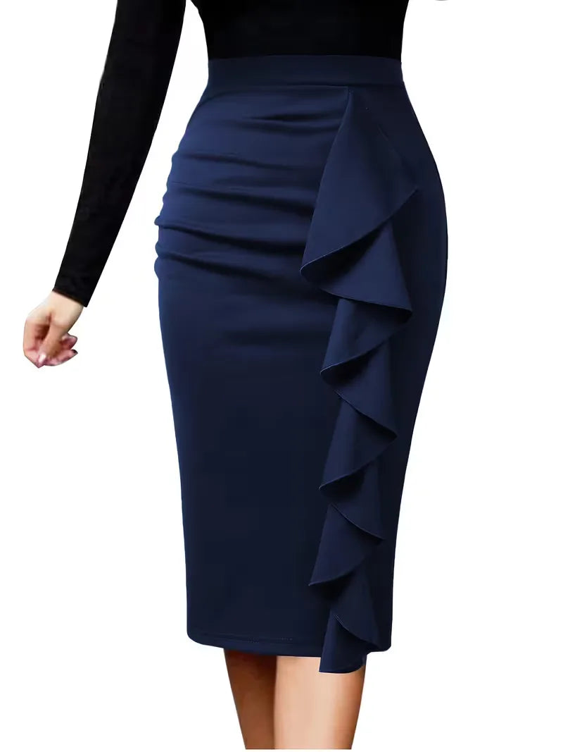 Pleated Skirt with High Waist
