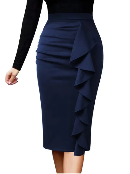 Pleated Skirt with High Waist