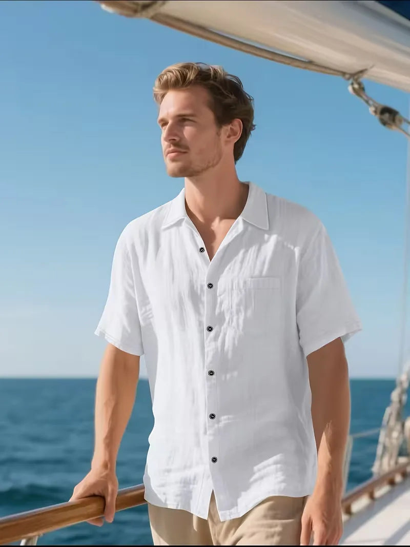 Short Sleeve Shirt with Chest Pocket