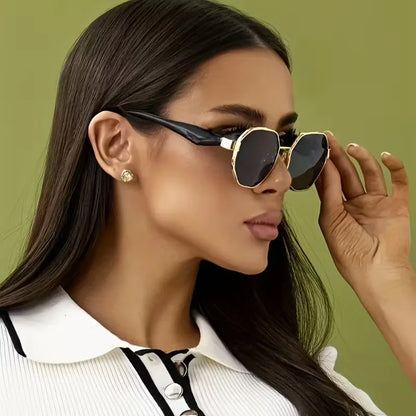 Sunglasses with Gold Frame