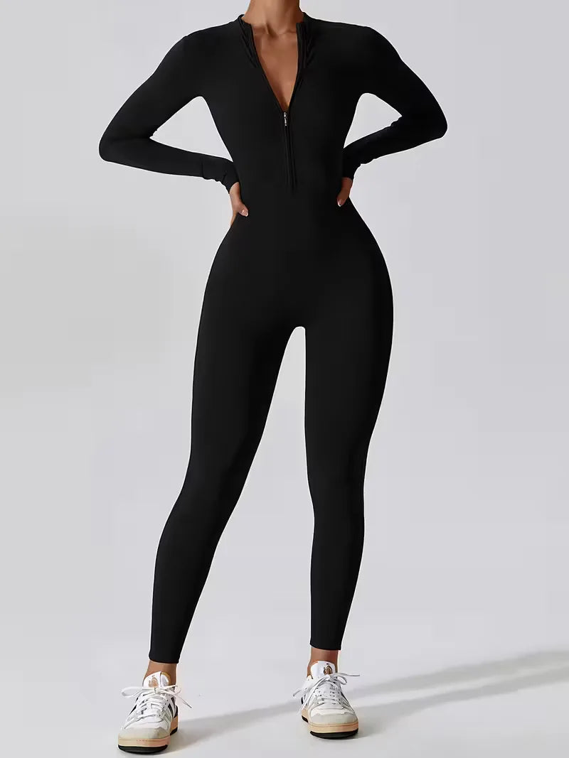 Jumpsuit with Mock Neckline