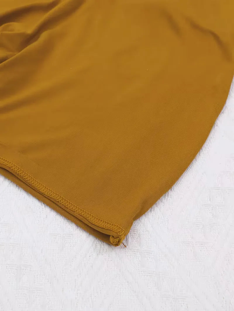 Bodysuit with Round Neck